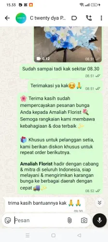 Testimonial Standing Flower kaduagung barat
