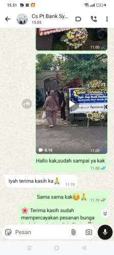 Testimonial Papan Bunga kaduagung barat